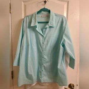 Light Aqua 3/4 Sleeve Shirt
